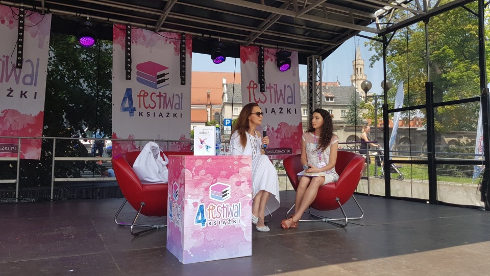 Agnieszka Maciąg była gościem 4. Festiwalu Książki w Opolu [fot. Wiktoria Palarczyk]