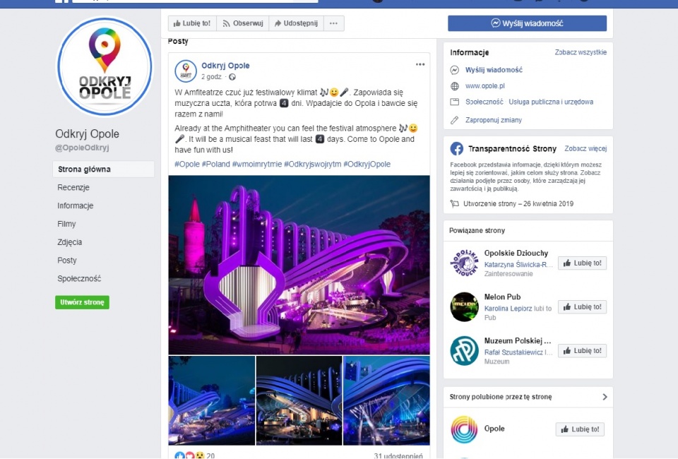 "Odkryj Opole", nowy profil miasta w mediach społecznościowych dedykowany turystom [fot. Katarzyna Doros]
