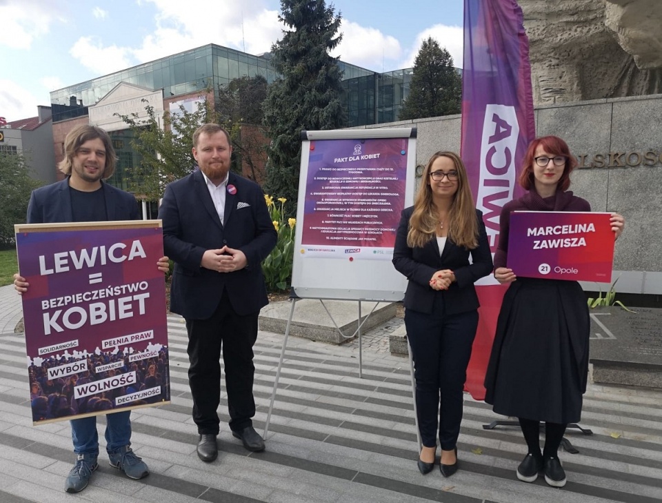 Lewica przedstawiła "Pakt dla kobiet" i apeluje do opozycji [fot. Katarzyna Doros]