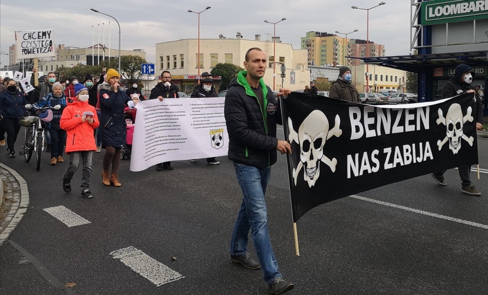 Manifestacja mieszkańców Kędzierzyna Koźla [fot. Katarzyna Doros]