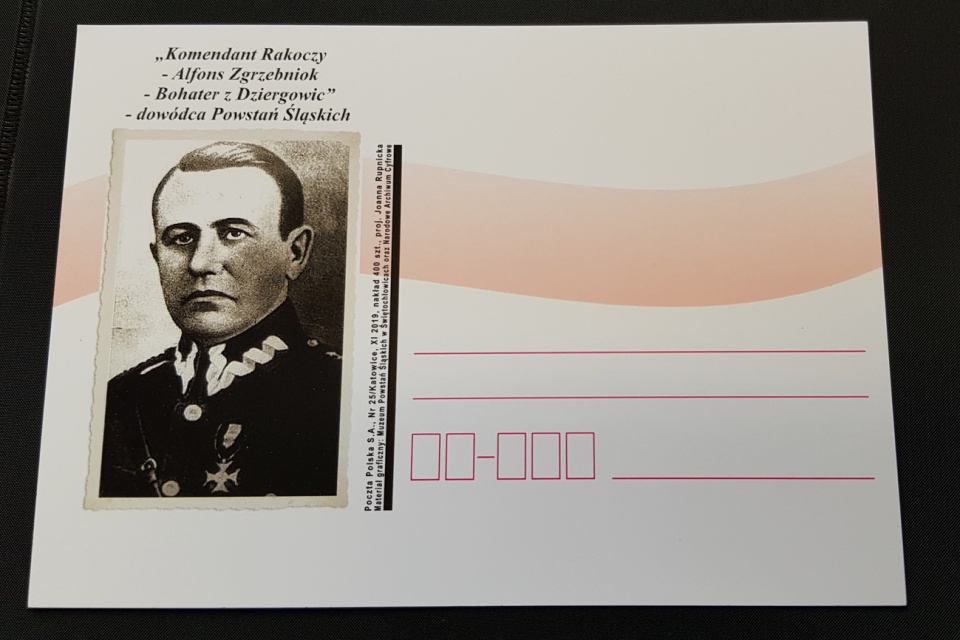 Kartka pocztowa z Alfonsem Zgrzebniokiem [fot. A. Pospiszyl]