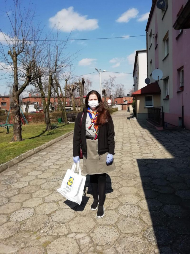 Harcerze z Olesna znów gotowi do pomocy mieszkańcom w związku z epidemią