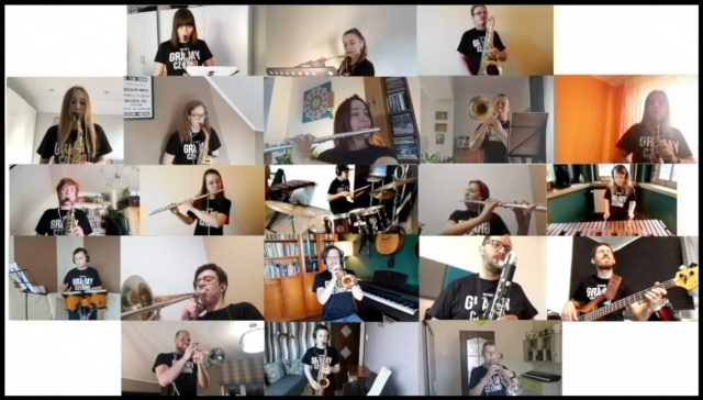 Uczniowie Szkoły Muzycznej w Głubczycach zgrali się internetowo i wystąpili - razem, choć osobno