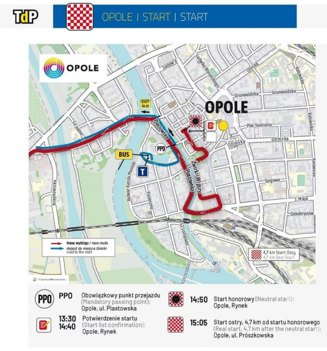 Tour de Pologne: od środy do czwartku utrudnienia w ruchu w centrum Opola oraz na drogach wojewódzkich