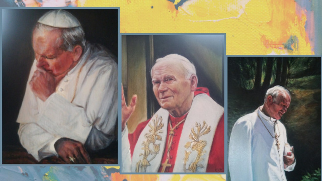 Jan Paweł II inspiracją wystawy obrazów w Kietrzu