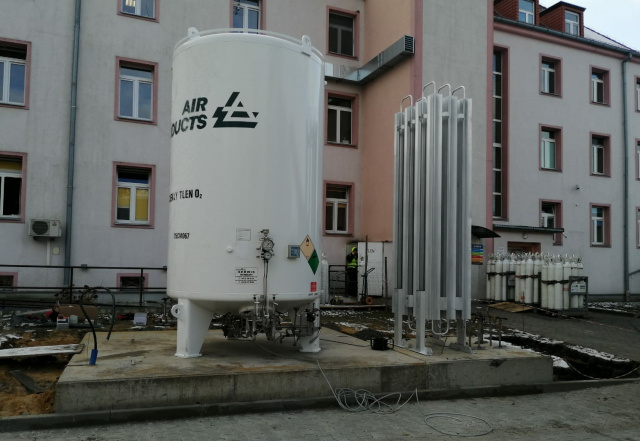 Szpital w Głubczycach ma już własny zbiornik na tlen medyczny