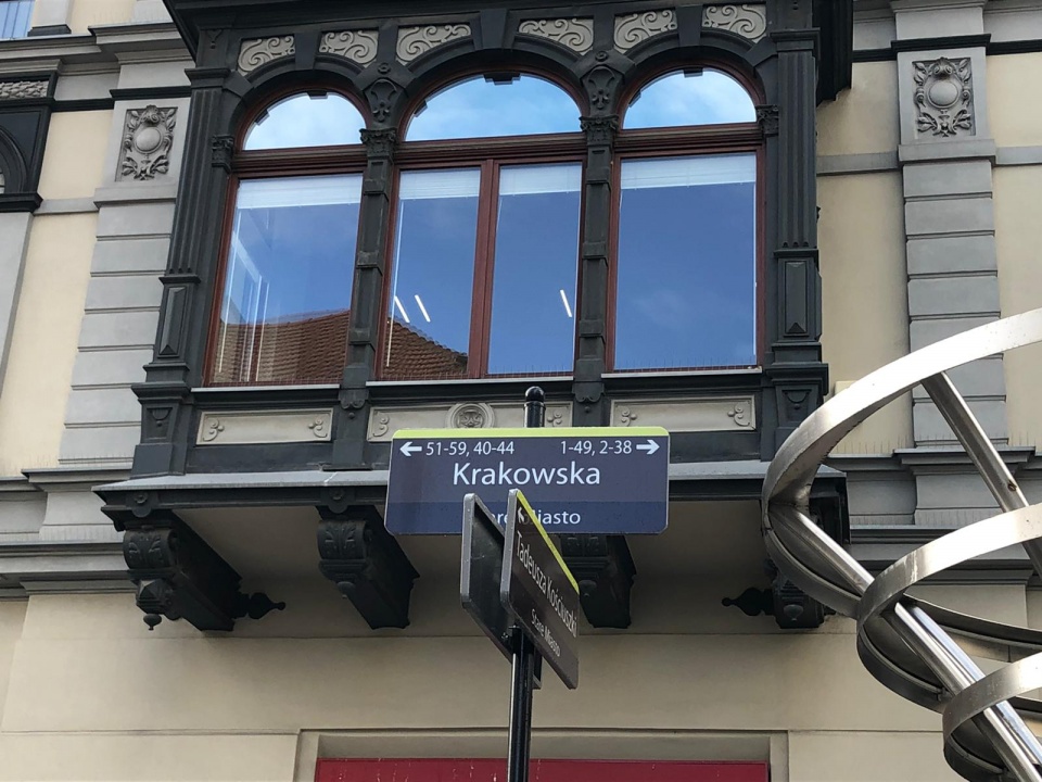Nowe tablice z nazwami ulic w Opolu [fot.M.Matuszkiewicz]