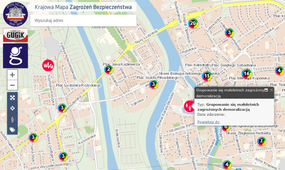 Mieszkańcy mogą zgłosić każde wykroczenie do Krajowej Mapy Zagrożeń Bezpieczeństwa [fot.opole.policja.gov.pl]