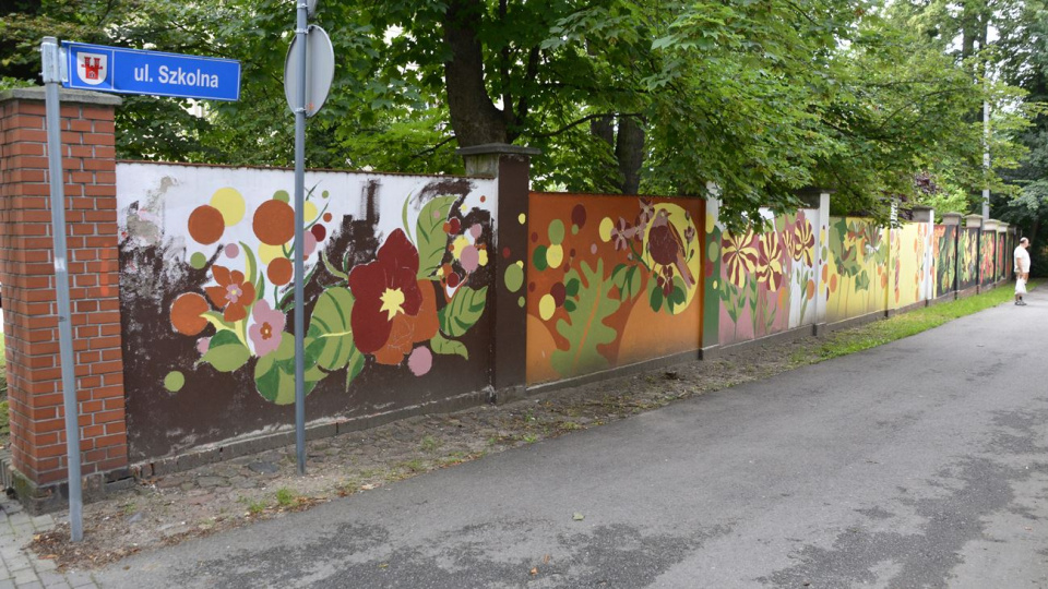 Młodzież z Grodkowa stworzyła mural [fot. Daniel Klimczak]