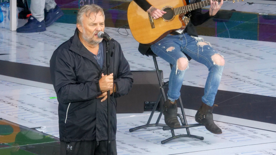 Krzysztof Cugowski na próbie do koncertu "Cisza, jak ta" [fot. Marcin Boczek]