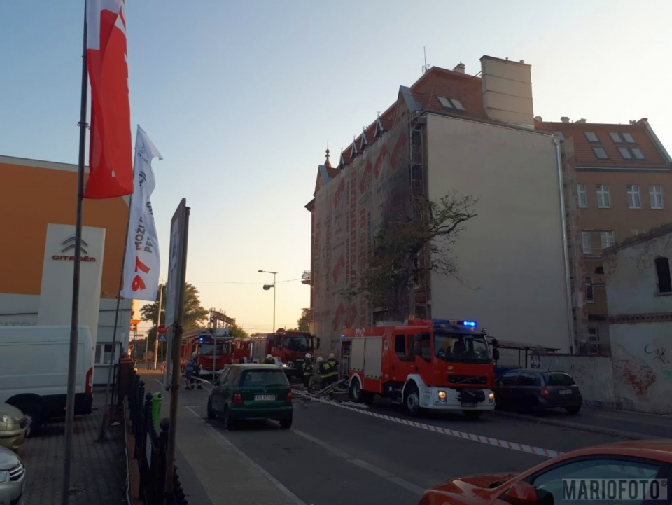 Pożar w centrum Opola [fot. Mario]