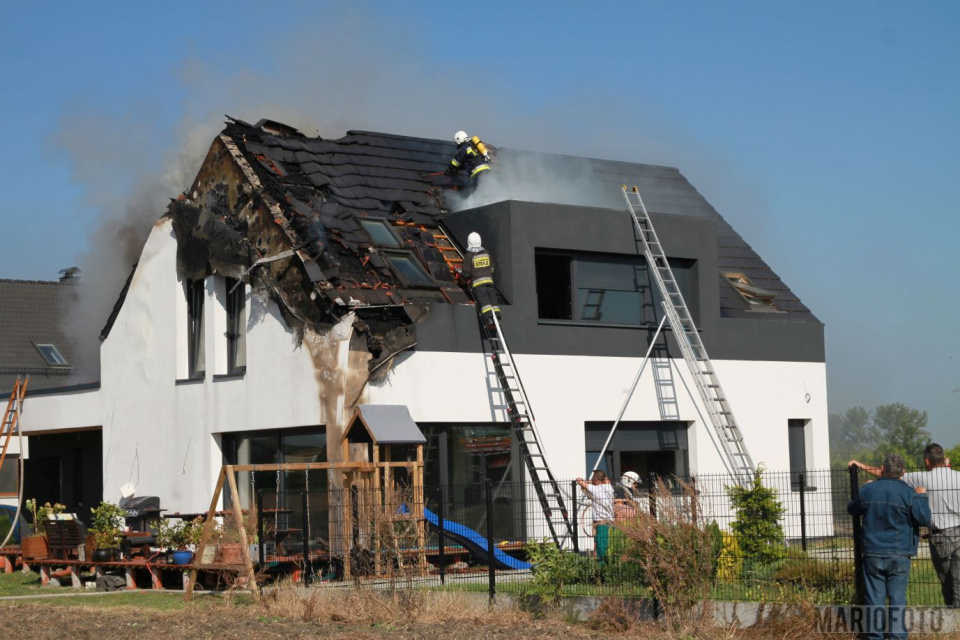 Pożar domu w Krzanowicach [fot. Mario]