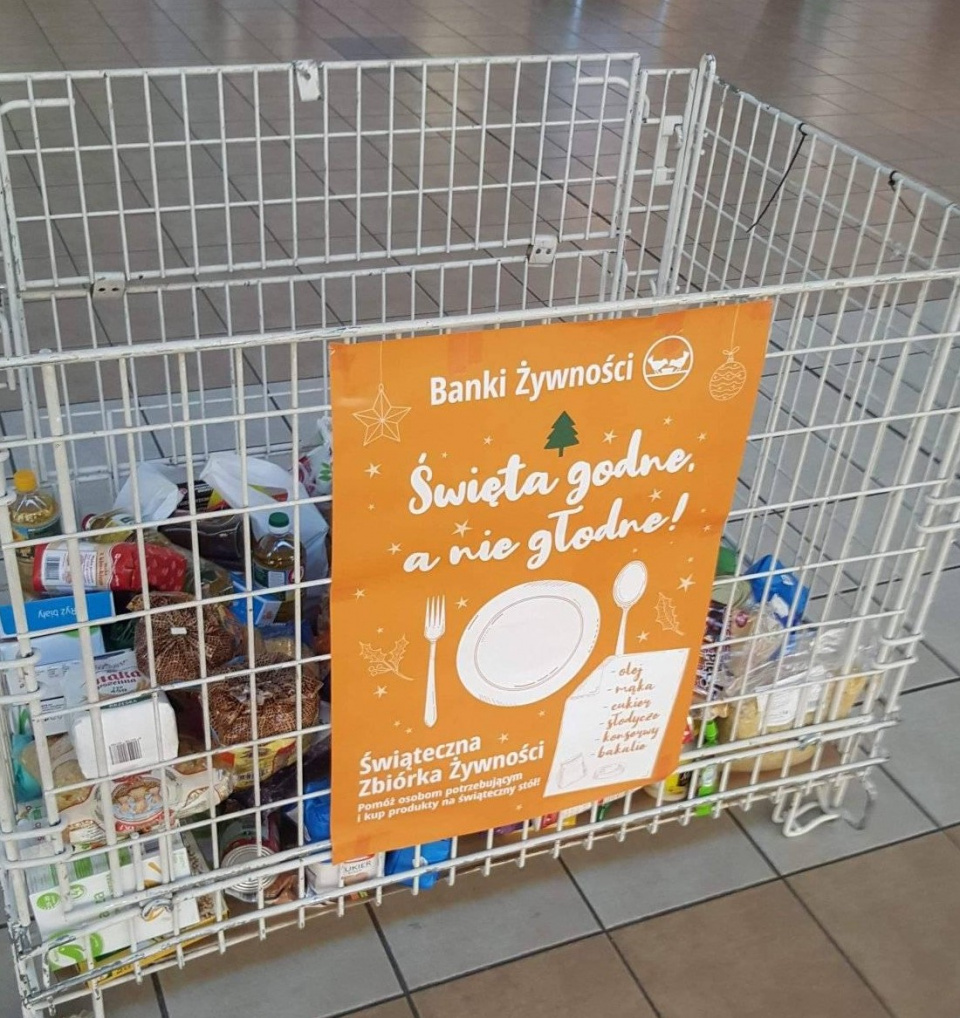Trwa świąteczna zbiórka żywności [fot.facebook/Bank Żywności w Opolu]
