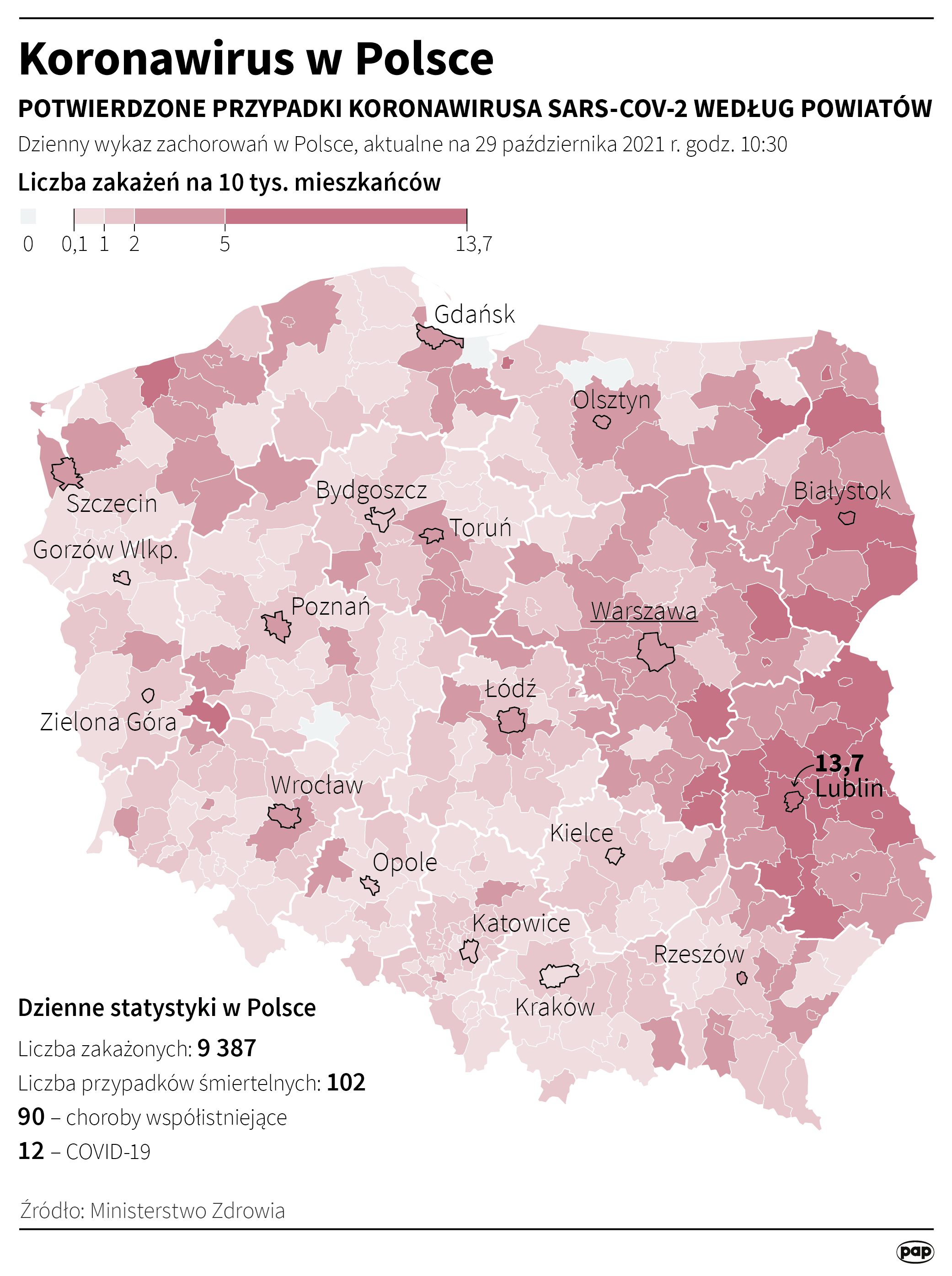 Koronawirus w Polsce [Autor: Maciej Zieliński, źródło: PAP]