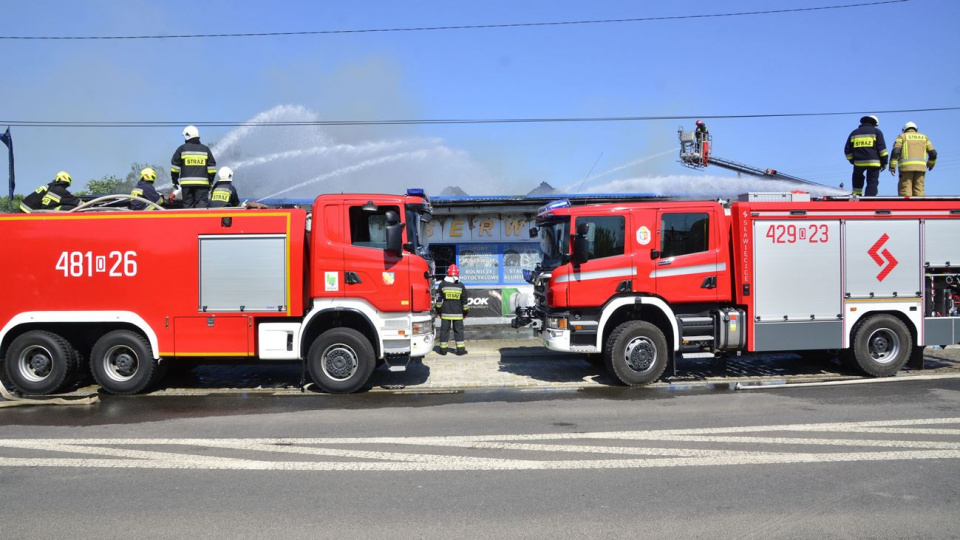 Archiwum: Pożar warsztatu w Lubrzy [fot. Daniel Klimczak]