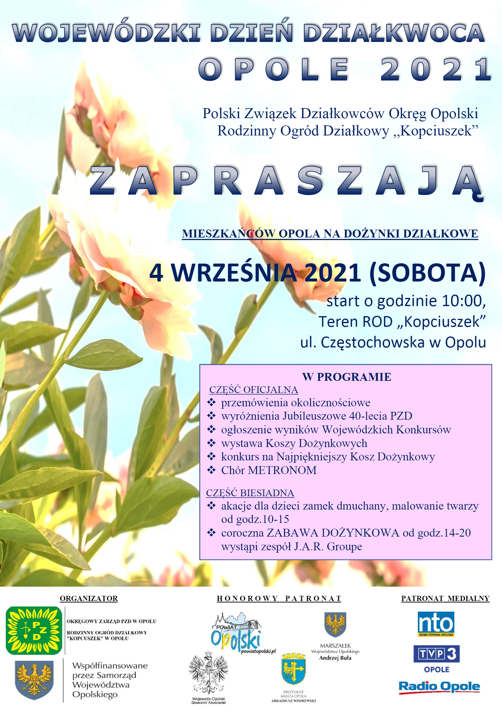 Plakat Wojewódzkiego Dnia Działkowca w Opolu