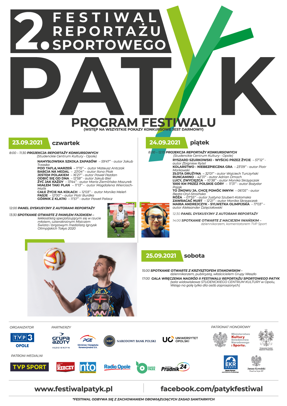 Festiwal Reportażu Sportowego Patyk po raz drugi nagrodzi najlepszych… - Radio Opole