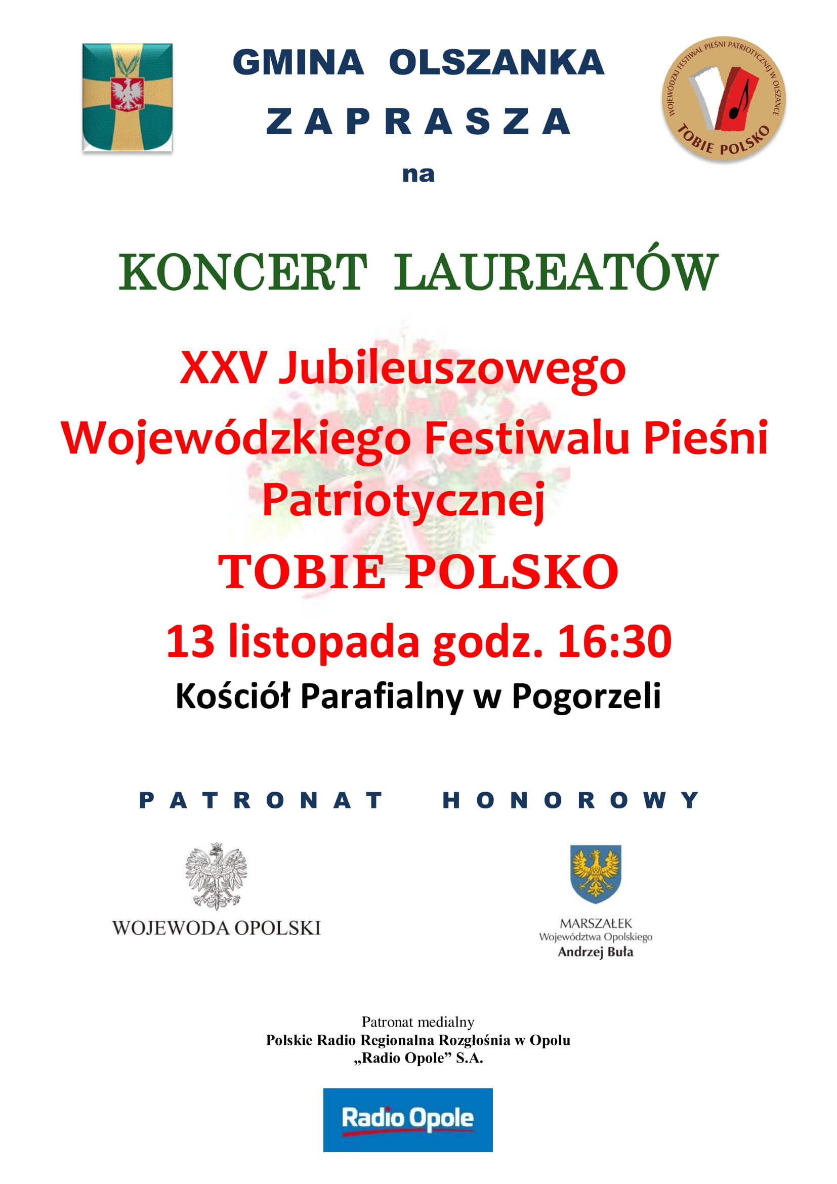 Zbliża się Koncert Laureatów XXV Jubileuszowego Wojewódzkiego Festiwalu Pieśni Patriotycznej „Tobie Polsko” – poznaj szczegóły! [fot. materiały organizatora] 