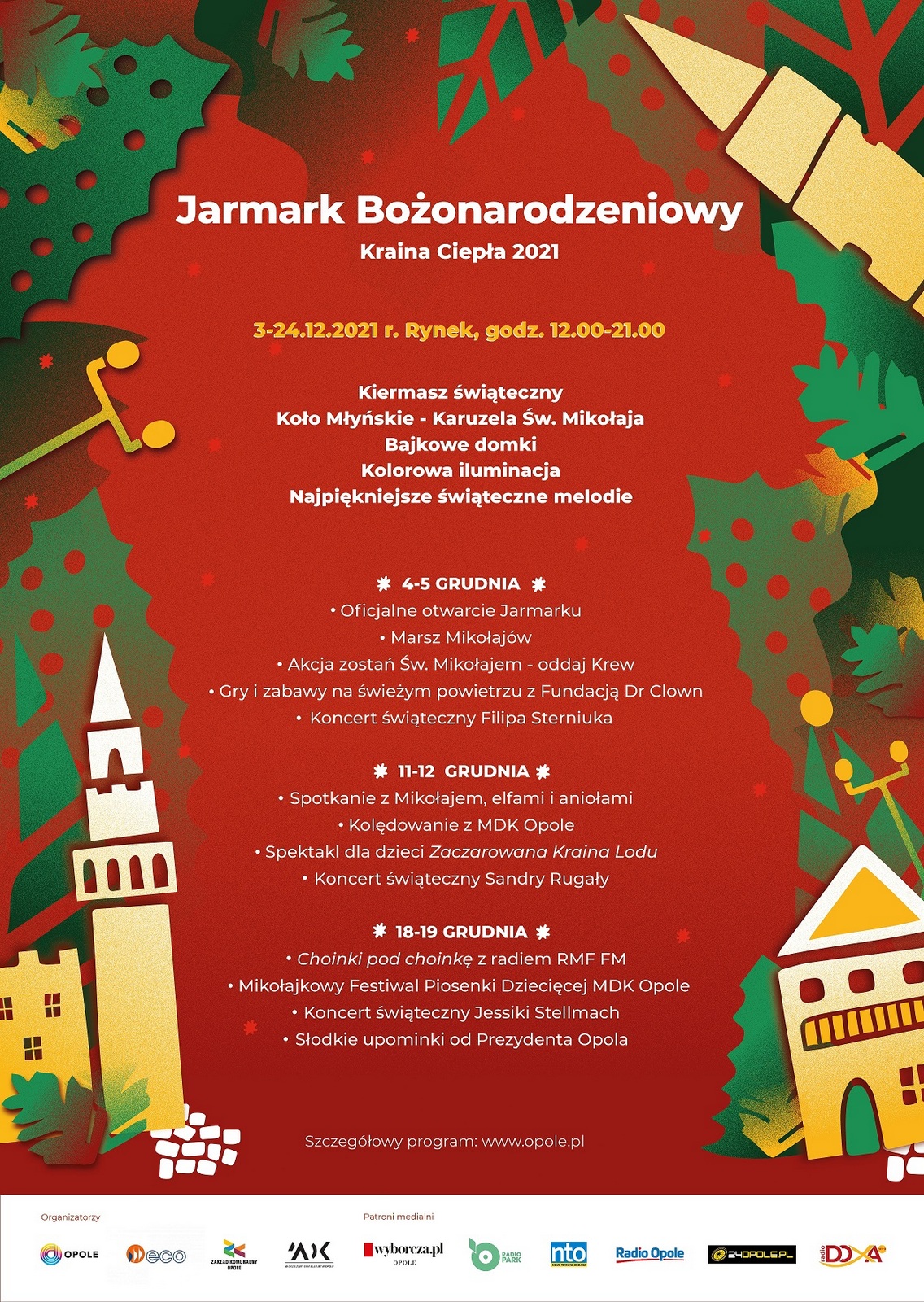 Plakat Jarmarku Bożonarodzeniowego w Opolu 