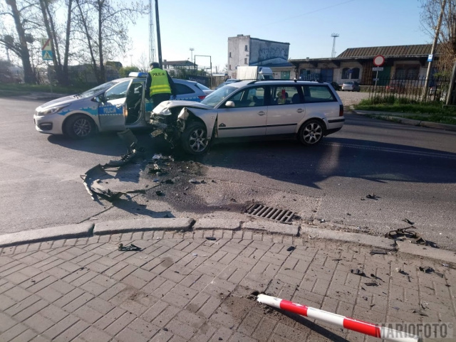 Nietrzeźwy kierowca sprawcą wypadku w centrum Opola
