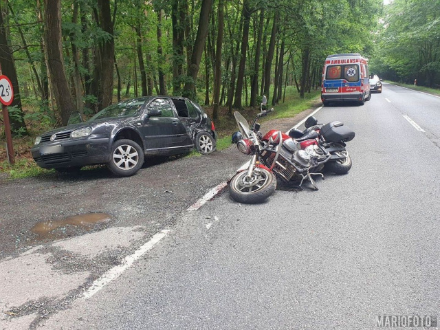 Kolejny wypadek z udziałem motocyklisty na opolskich drogach