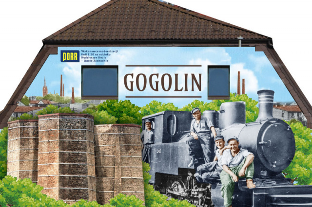 Nowy mural w centrum Gogolina pokazuje historię tego miasta