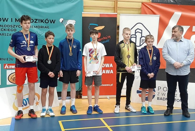 Badminton: medale młodych zawodników Technika Głubczyce na zawodach Grand Prix w Warszawie