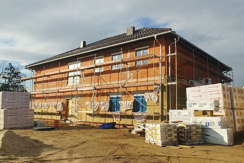 Budowa centrum opiekuńczo-mieszkalnego w Walcach [fot. archiwum gminy]