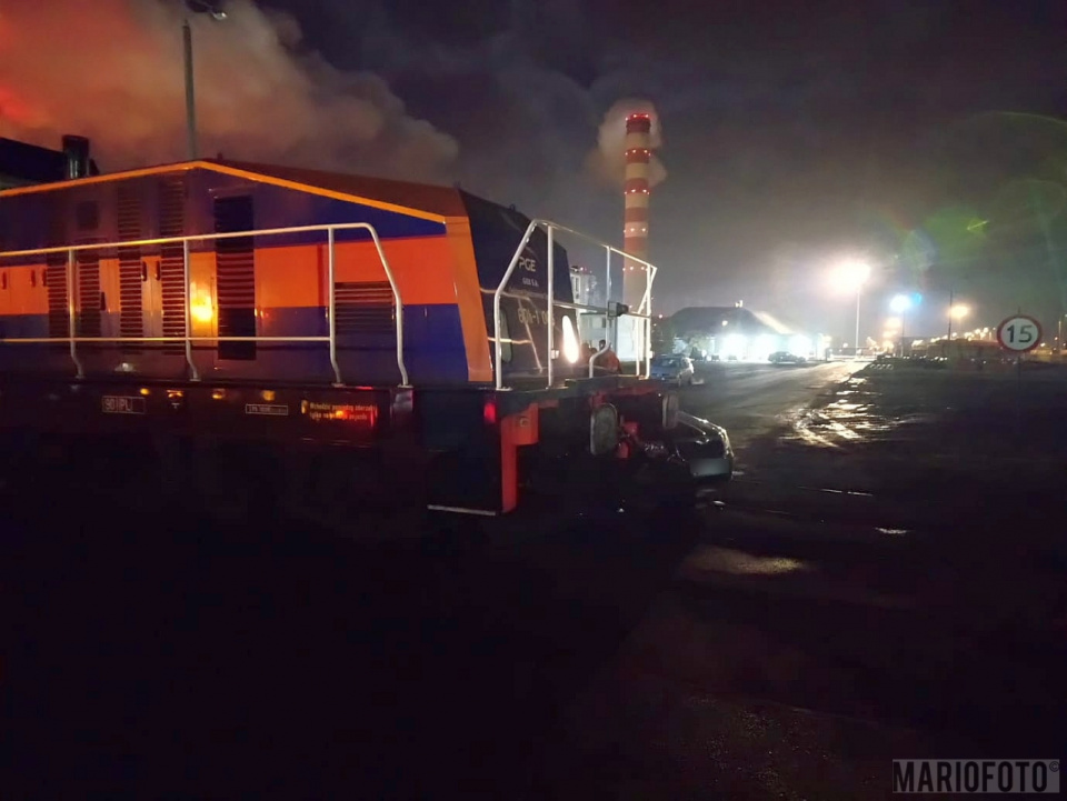 Na terenie Elektrowni Opole doszło do zderzenia samochodu osobowego z lokomotywą [fot. Mario]