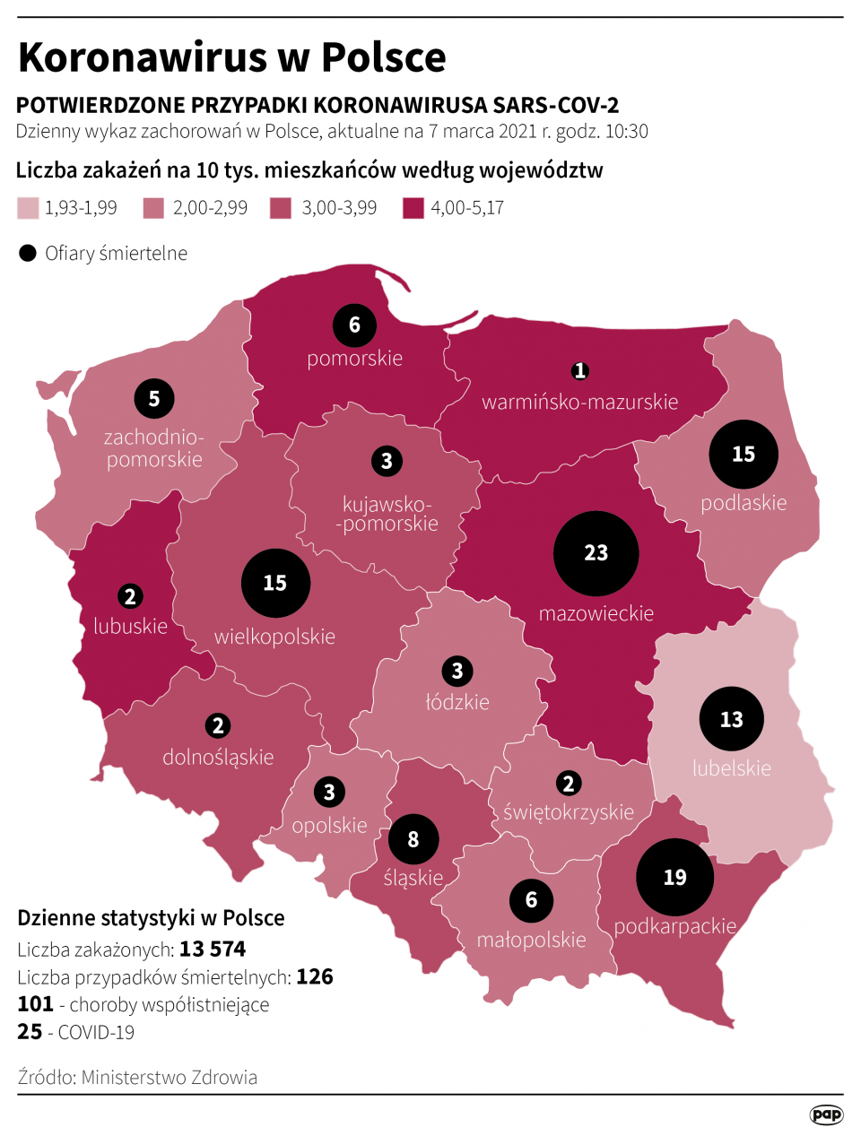 Koronawirus w Polsce stan na 7 marca [autor: Maria Samczuk, źródło: PAP]