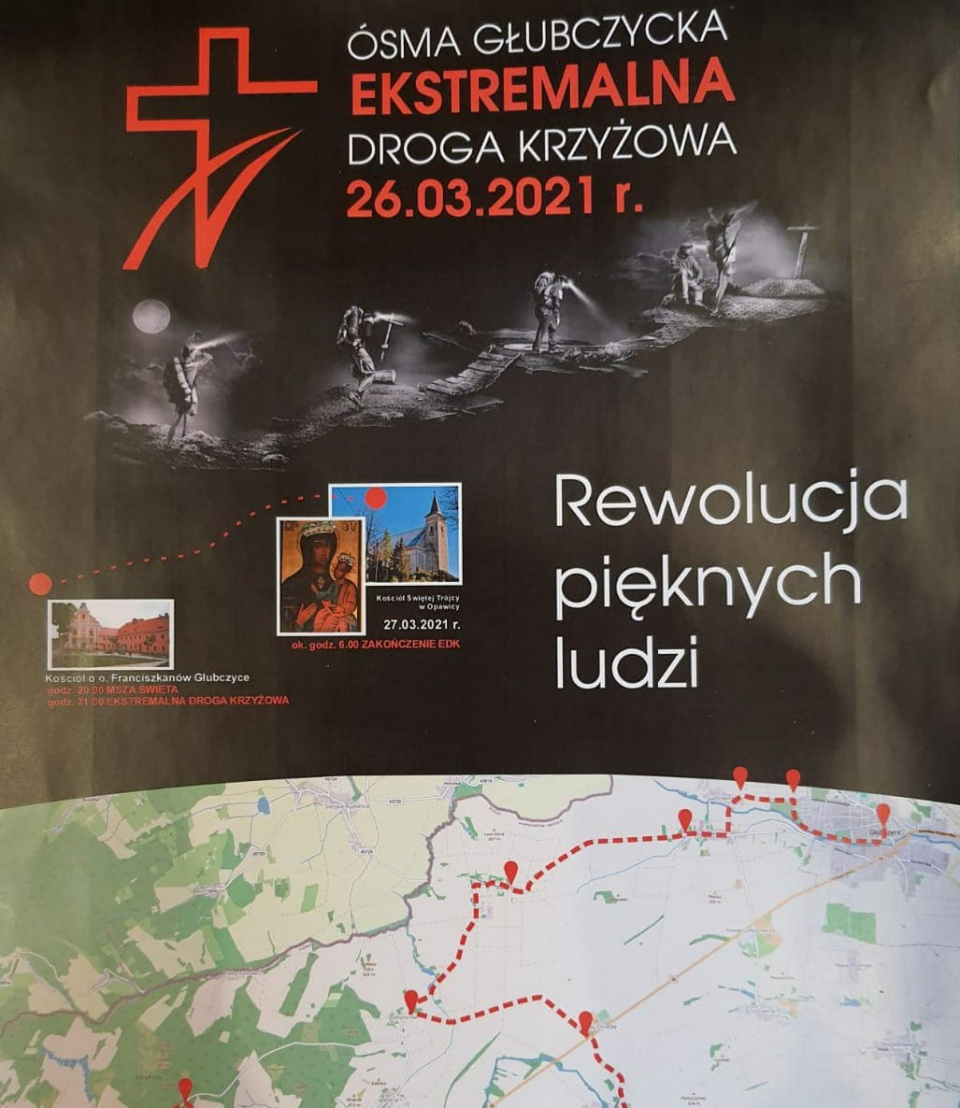 Ekstremalna Droga Krzyżowa w Głubczycach - [fot: www.edk.org.pl]