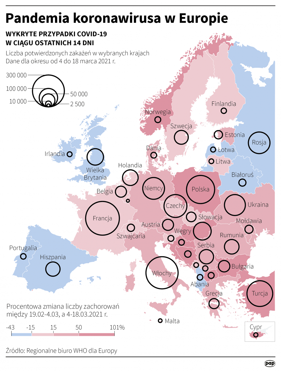 Pandemia koronawirusa w Europie [autor: Maciej Zieliński, źródło: PAP]