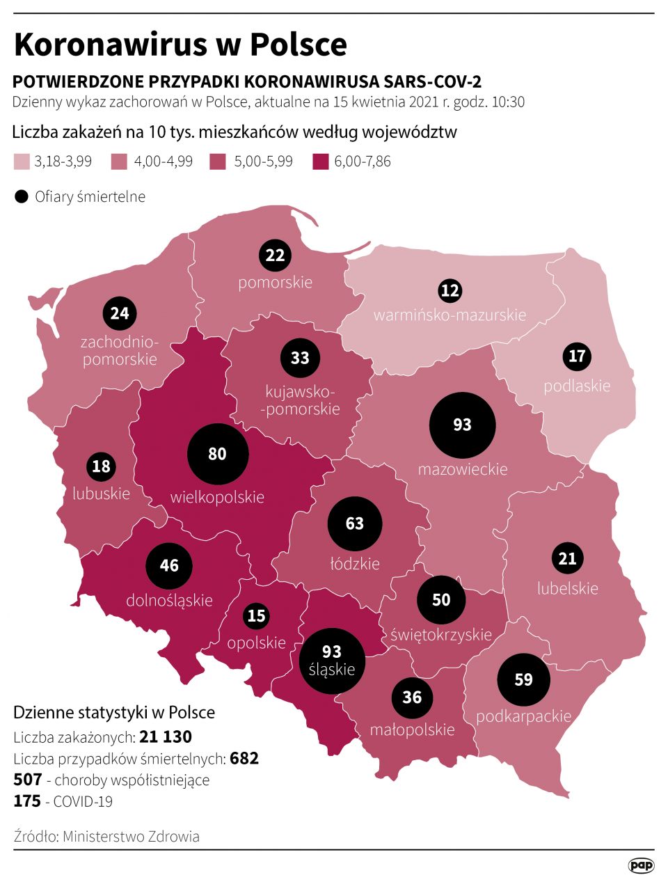 Koronawirus w Polsce stan na 15 kwietnia [autor: Maciej Zieliński, źródło: PAP]