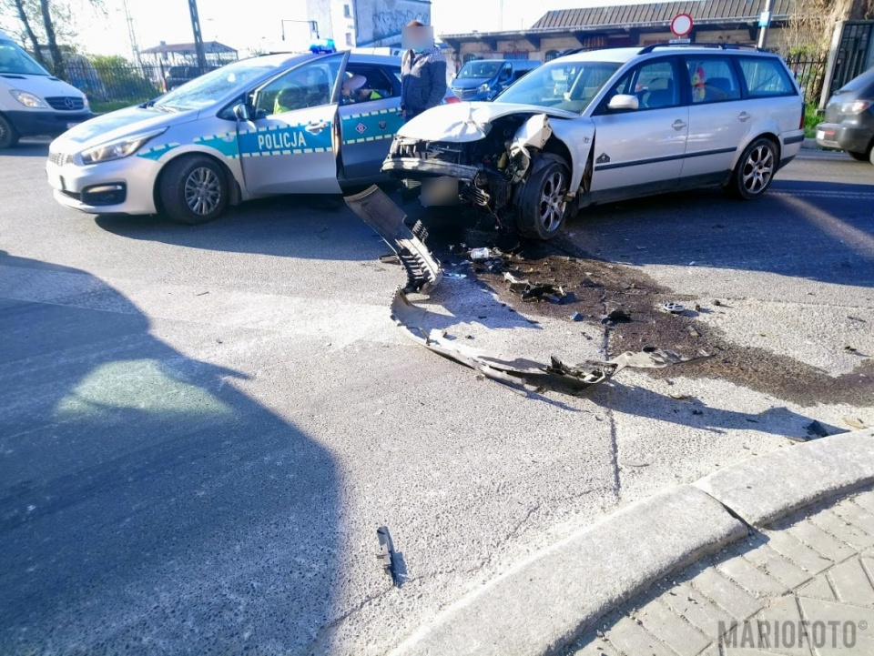 wypadek na ul. Armii Krajowej w Opolu foto:Mario