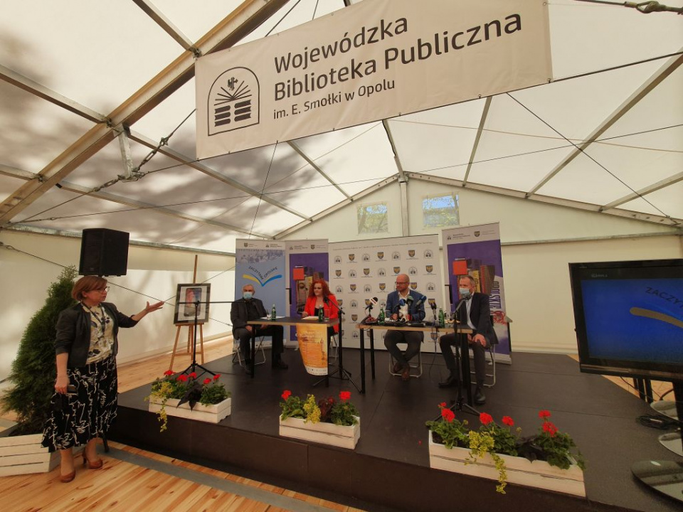 Konferencja prasowa zapowiadająca akcję "Zaczytane Opolskie" [fot. Katarzyna Zawadzka]