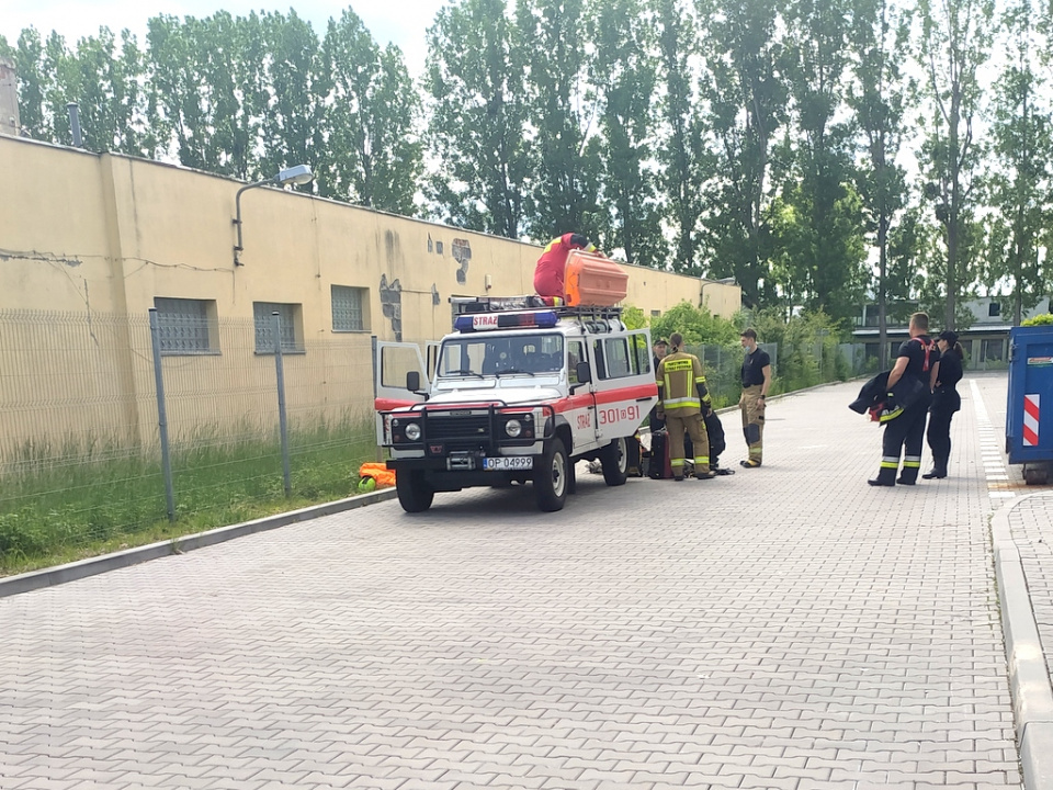 Ćwiczenia strażackie w Opolu [fot. Witold Wośtak]