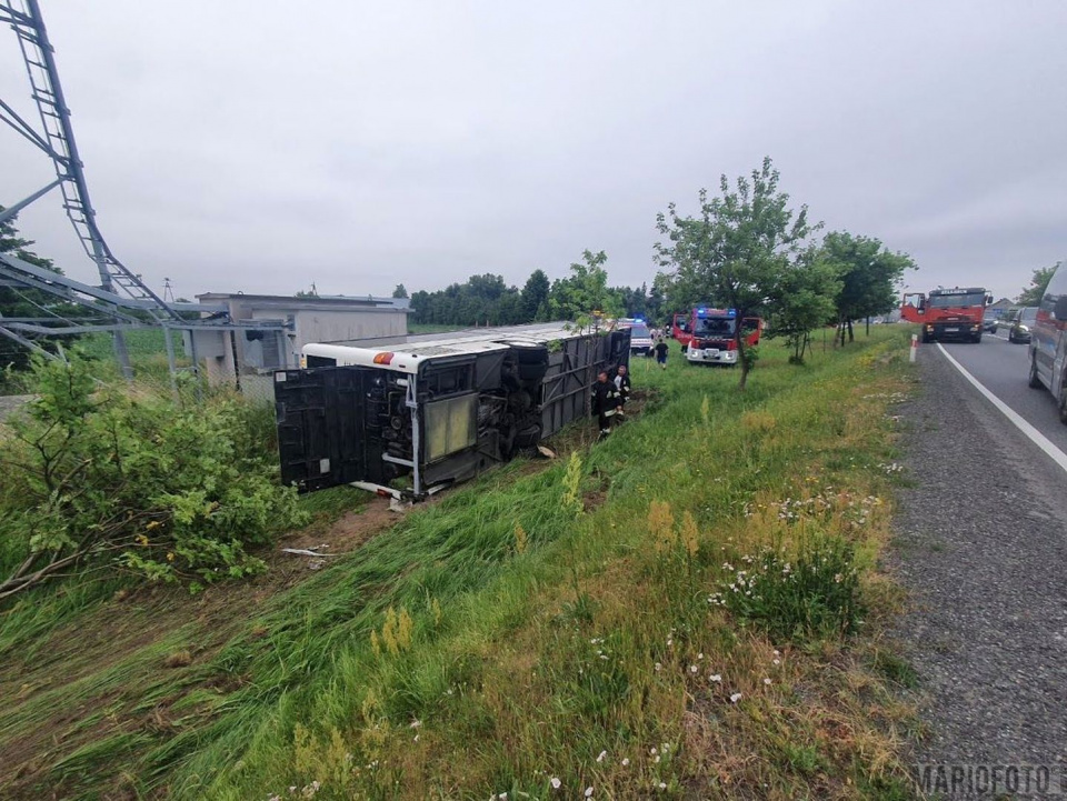 Wypadek autokaru w Jełowej [foto: Mario]