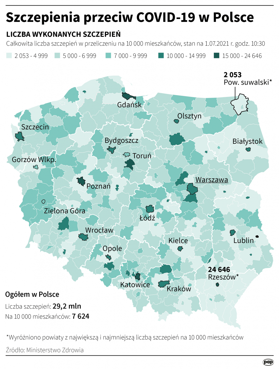 Szczepienia przeciw COVID-19 w Polsce [autor: Maciej Zieliński, źródło: PAP]