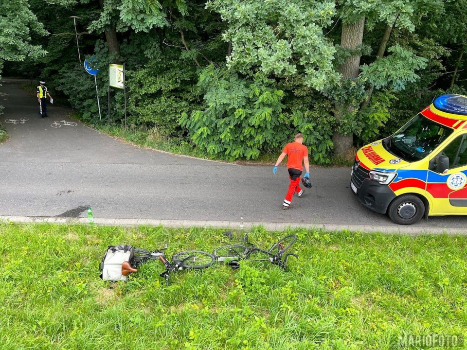 Groźne zderzenie dwóch rowerzystów na wyspie Bolko. Oboje trafili do szpitala [fot. Mario]