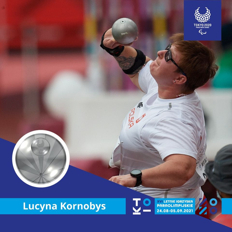 Lucyna Kornobys została wicemistrzynią paraolimpijską w Tokio [fot. facebook.com/polskikomitetparaolimpijski]