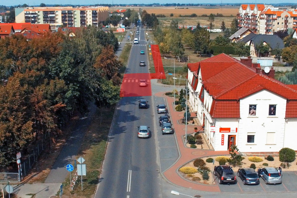 Ulica Jagiellońska w Kluczborku [fot. www.facebook.com/Powiat Kluczborski]