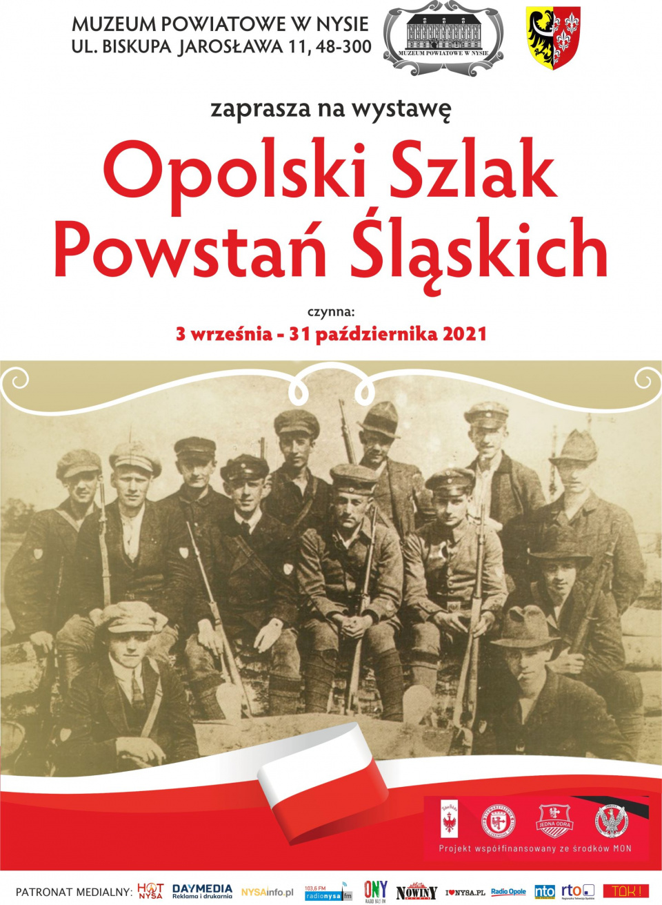 Wystawa "Opolski Szlag Powstań Śląskich" - plakat [materiały nadesłane przez Muzeum Powiatowe w Nysie]