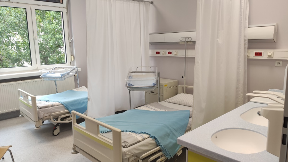 oddział szpitala ginekologiczno - położniczego w Opolu po remoncie [fot. materiał szpitala]