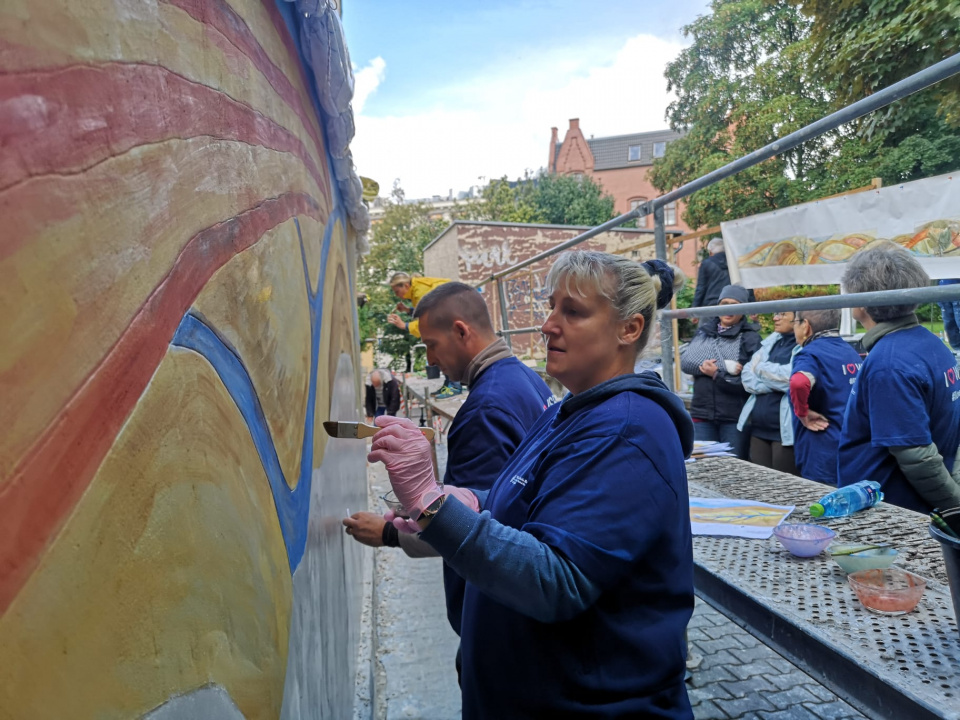 "European Reflection in Fresco". W Opolu przy kościele na Górce powstaje fresk [fot. Katarzyna Doros]