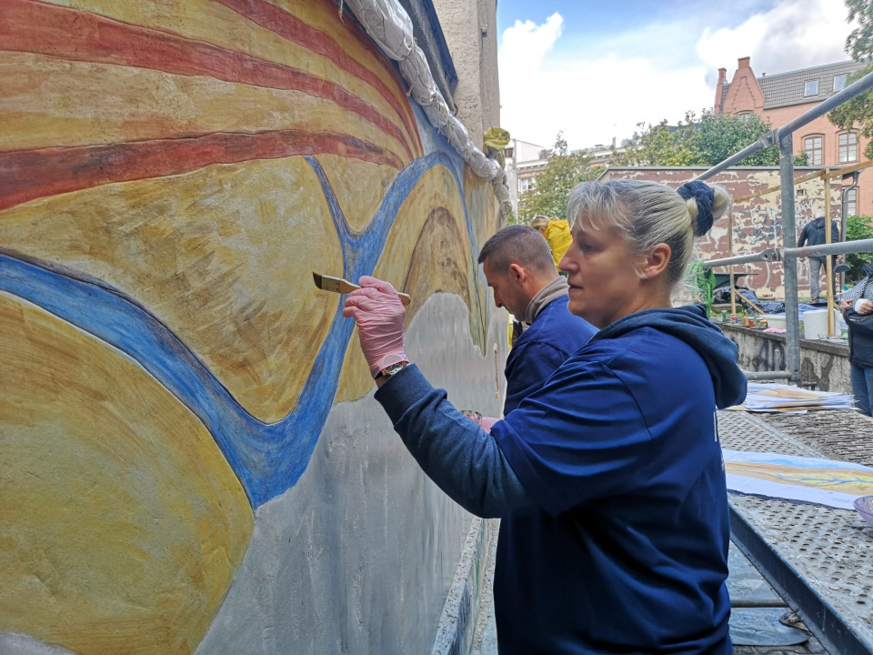 "European Reflection in Fresco". W Opolu przy kościele na Górce powstaje fresk [fot. Katarzyna Doros]