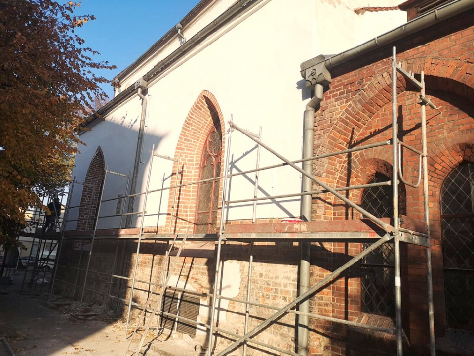 Renowacja kościoła ewangelicko-augsburskiego w Kluczborku [fot. archiwum parafii]