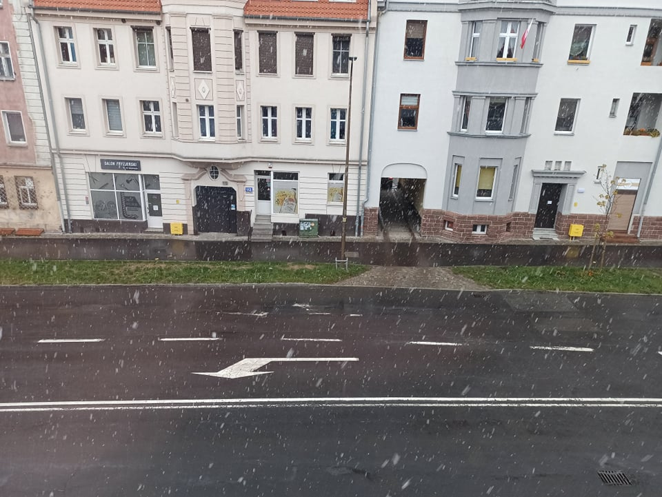 Pierwszy śnieg w Opolu [fot. internauta]