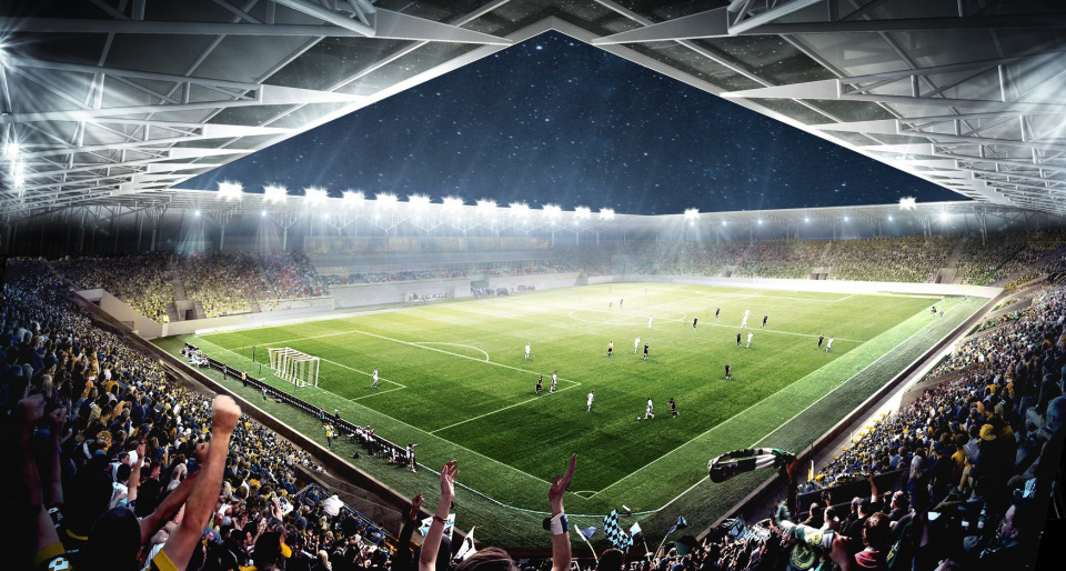 Wizualizacja nowego stadionu piłkarskiego w Opolu [fot. UM Opola]