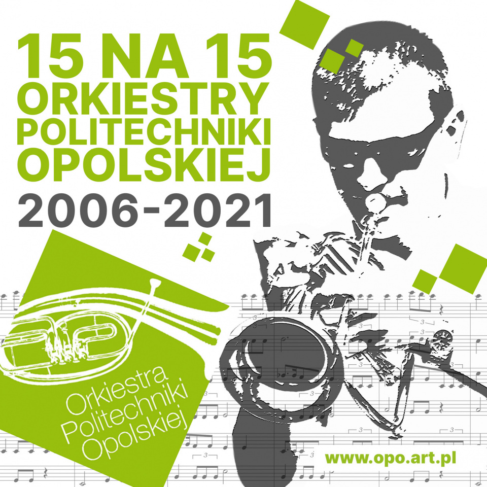 Okładka płyty "15 na 15 Orkiestry Politechniki Opolskiej