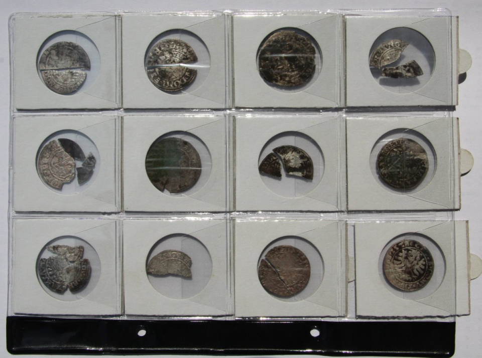 Monety znalezione przez 20-latka [fot. policja]